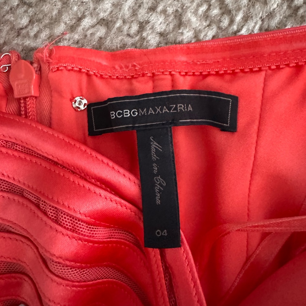 BCBGMaxAzria Vibrant Coral Dress - Picture 2 of 2